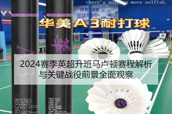 2024赛季英超升班马卢顿赛程解析与关键战役前景全面观察