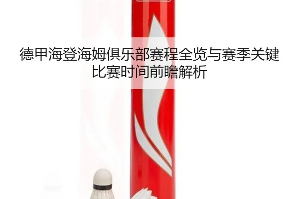 德甲海登海姆俱乐部赛程全览与赛季关键比赛时间前瞻解析